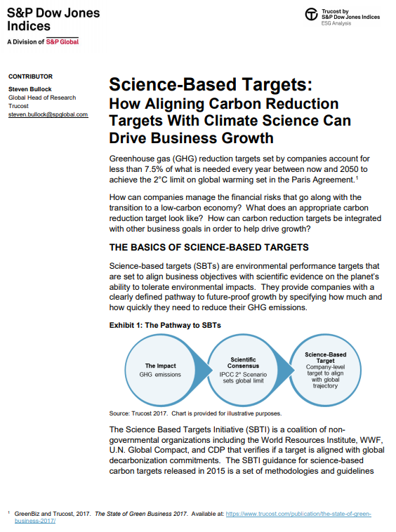 Science-Based Targets: How Aligning Carbon Reduction