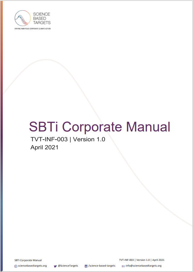 SBTi Corporate Manual