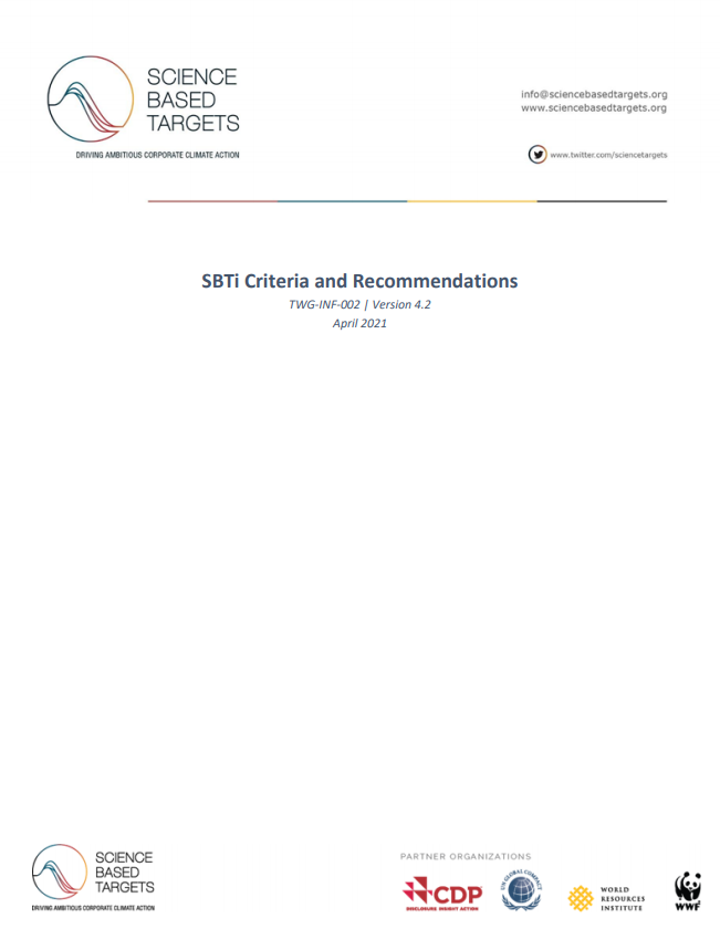 SBTi Criteria and Recommendations